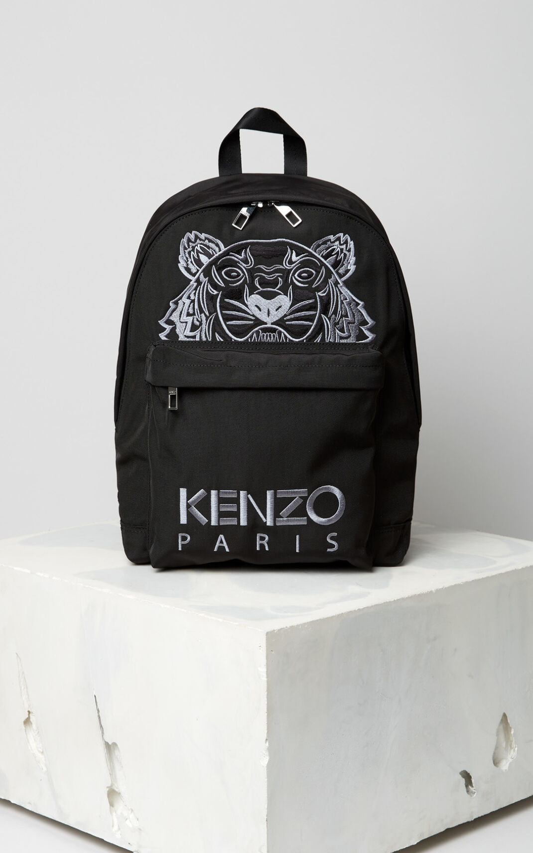 Kenzo Large Tiger Lærred Rygsæk Dame - Sort DK-798769